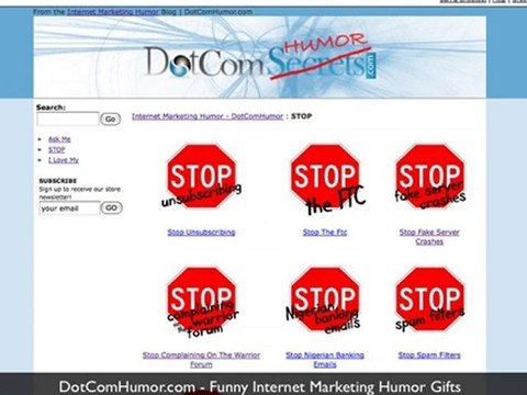 Funny Internet Marketing Humor Gifts and Jokes