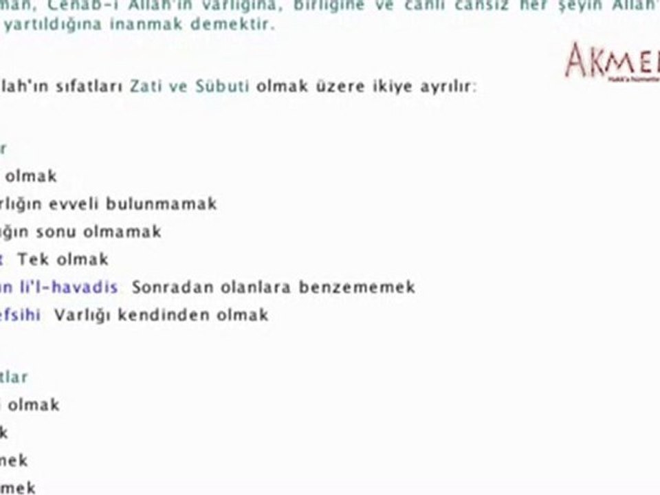 ALLAH'A İMAN