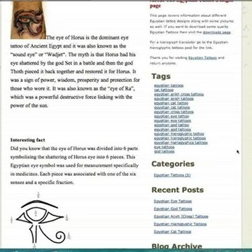 egyptian tattoo designs movie