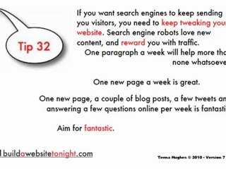 33 Top Website Tips - 32 by Teena Hughes