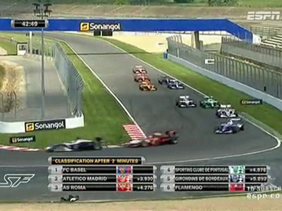 Race2 Start Crash 2010 Superleague Formula.Rnd3.France.Race2