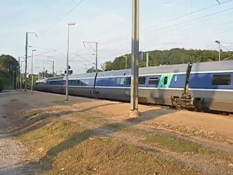 Passage du TGV (PSE) n°5349 Dijon - Cherbourg à Serquigny