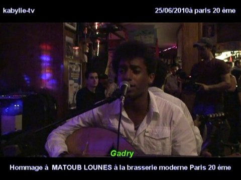 Hommage à Matoub Lounes à la brasserie Moderne-Paris 20ème