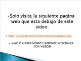 APRENDER INTEGRALES CON VIDEOS