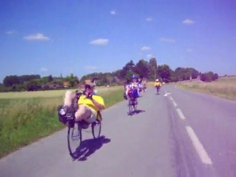 Vélo couché à Roost Warendin le 4 juillet 2010