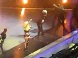 Lady Gaga takes a spill while performing Poker Face