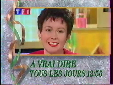 Bande Annonce De L'emission à Vrai Dire Décembre 1992 TF1