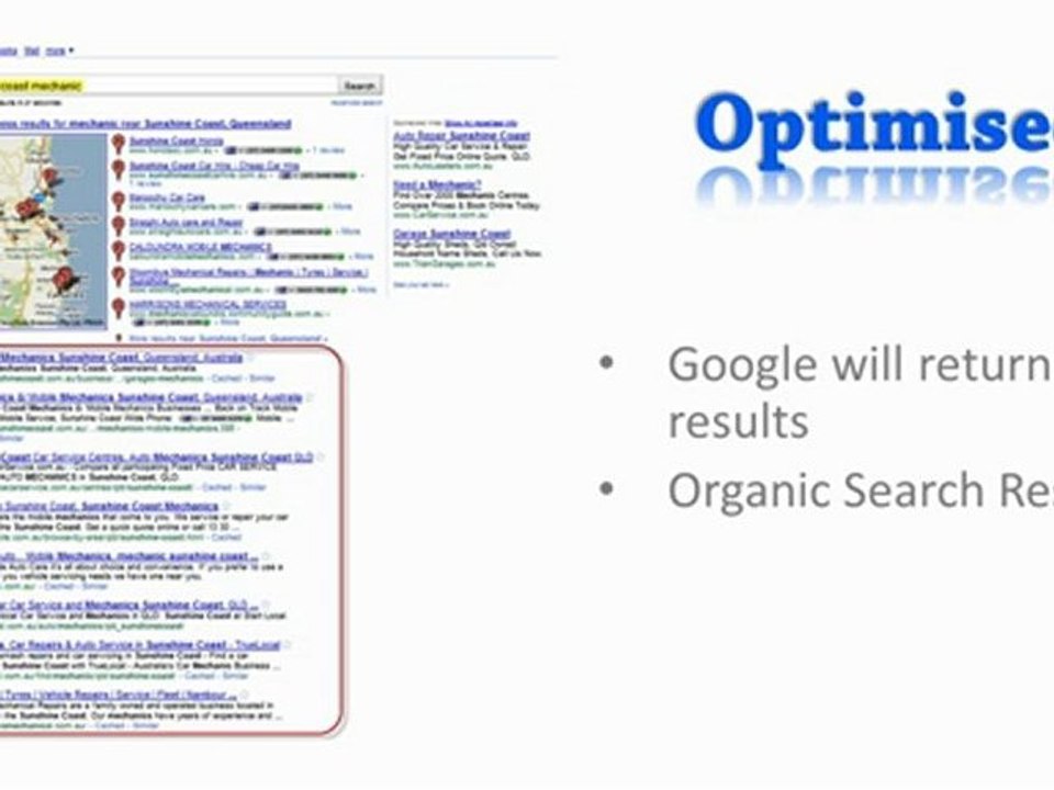 Search Engine Optimisation For Web Pages On The Sunshine Co