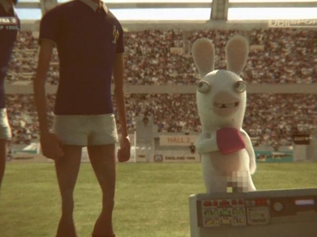 Les lapins crétins Retour vers le passé : Coupe du monde 66