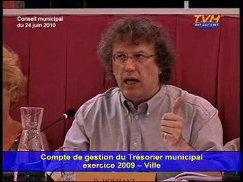 CONSEIL MUNICIPAL MONTREUIL (24/06/2010) - Points 1 à 3