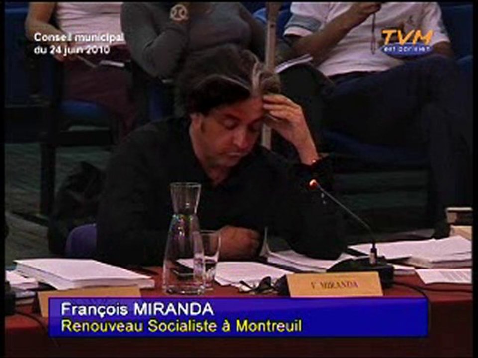 CONSEIL MUNICIPAL MONTREUIL (24/06/2010) - Point 11