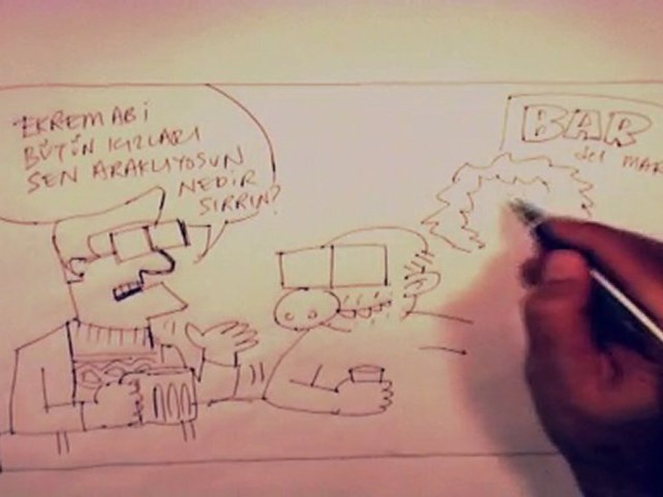 how to draw cartoon / Akın Çavdarlı / Canlıkatür / Şanslı