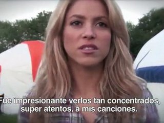 Shakira interview Glastonbury festival 2010