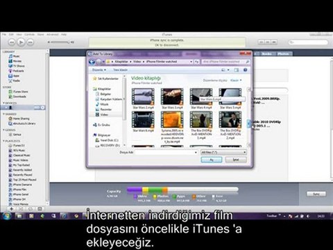 iPhone Film Yükleme - iPhone a nasıl film yüklenir - how to