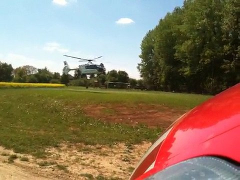 DZ Helico du Samu sur un Accident à Fillières !!