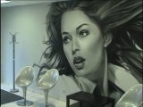 Realspray - Habillage mural graffiti Salon ( Portrait ).