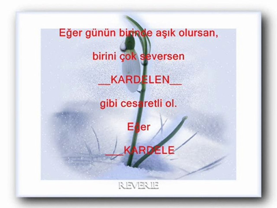 kardelen çiçeğin hikayesi