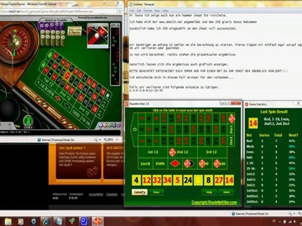 Der beste Roulette Cheat ever . richtig nice