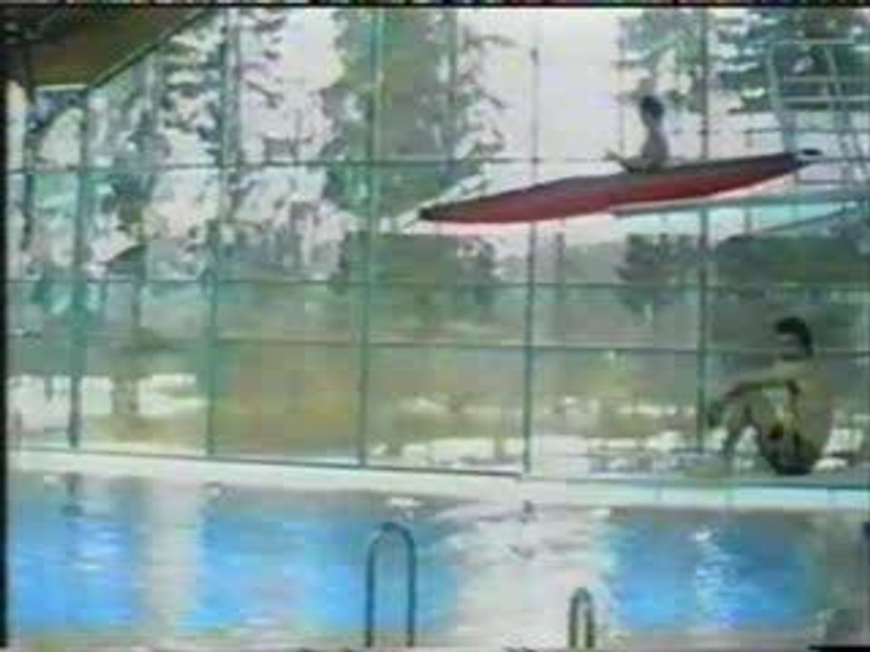 chute kayak en piscine