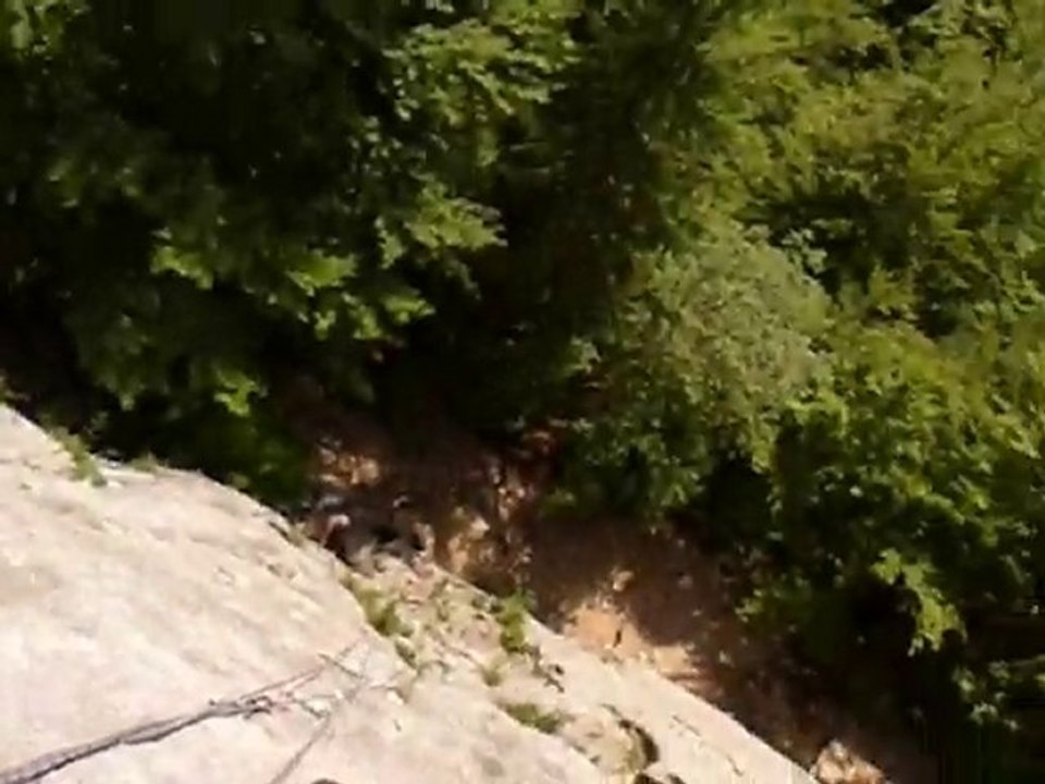 escalade "vue d'en haut"