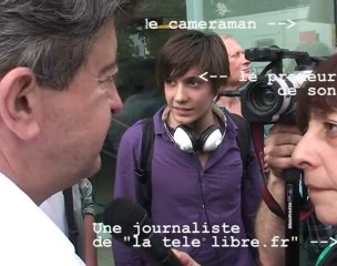 JEAN_LUC MELENCHON EN SOUTIEN DE PORTE ET GUILLON