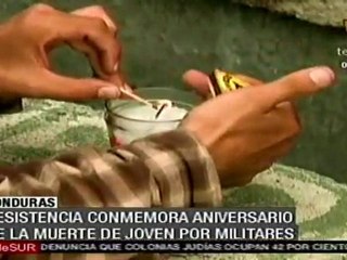 Resistencia hondureña conmemora aniversario de muerte de jo