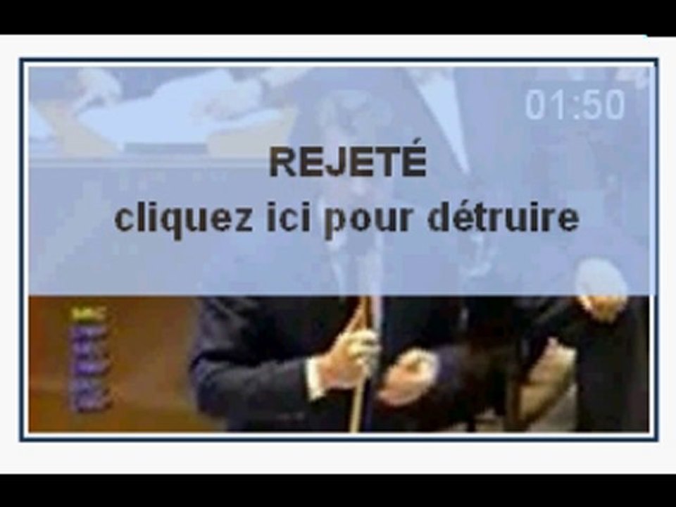 Censure sarkozyste sur dailymotion