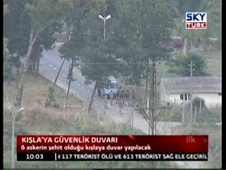 Kışla'ya Güvenlik Duvarı