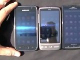 Vidéo comparatif du Super AMOLED vs AMOLED vs TFT LCD