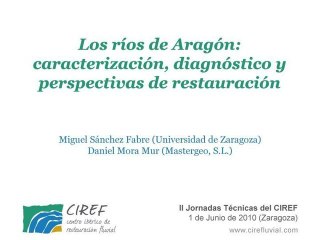 Los ríos de Aragón (Miguel Sánchez Fabre y Daniel Mora Mur)