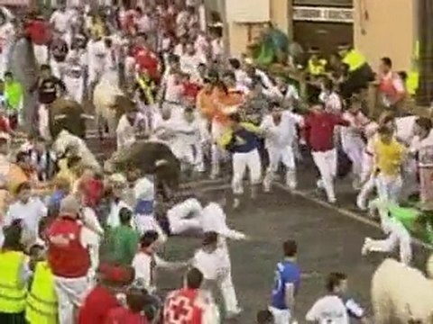 Two injured in Pamplona bull run