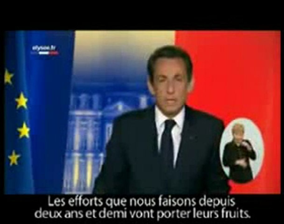 10 SARKOZY Voeux 2010 Nouvel Ordre Mondial