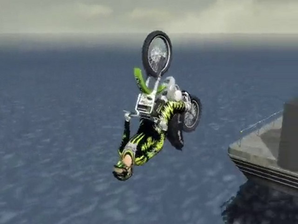 Stunt Junkies: Barge to Barge Backflip: Mike Metzger: TMBA