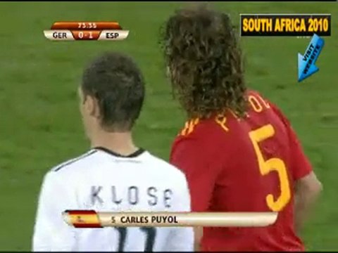 Germany 0-1 Spain world cup south africa 2010 Highlights