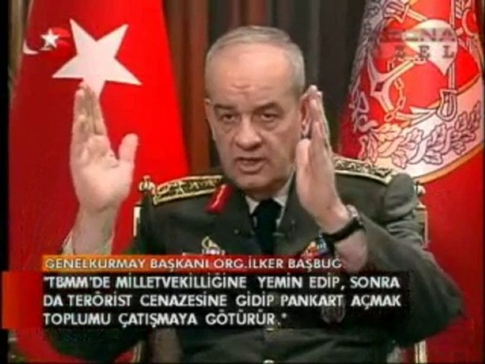 ilker başbuğ'dan tbmm'deki pkk vekillerine sert ikaz