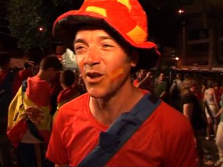 Explosion de joie en Espagne, pour la première fois en finale