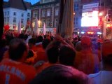 Nederland scoort tegen Uruguay