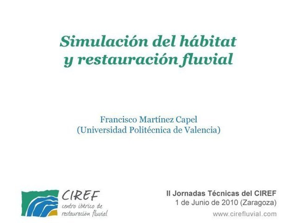 Simulación del hábitat y restauración fluvial