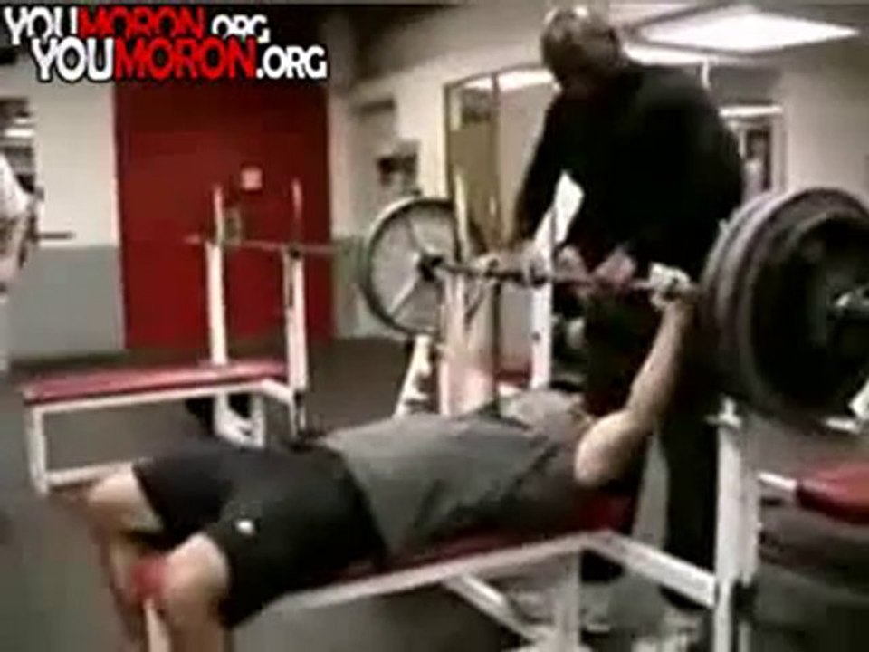 Bench Press Almost Kills This Guy