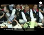 Taiwan parliament brawl - no comment