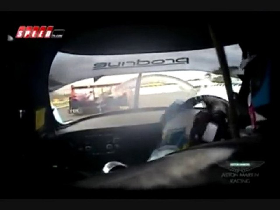 Aston Martin V12 onboard Le Mans 2010