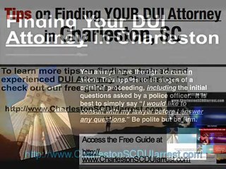 FREE REPORT Find A Top Charleston, SC DUI Attorney NOW