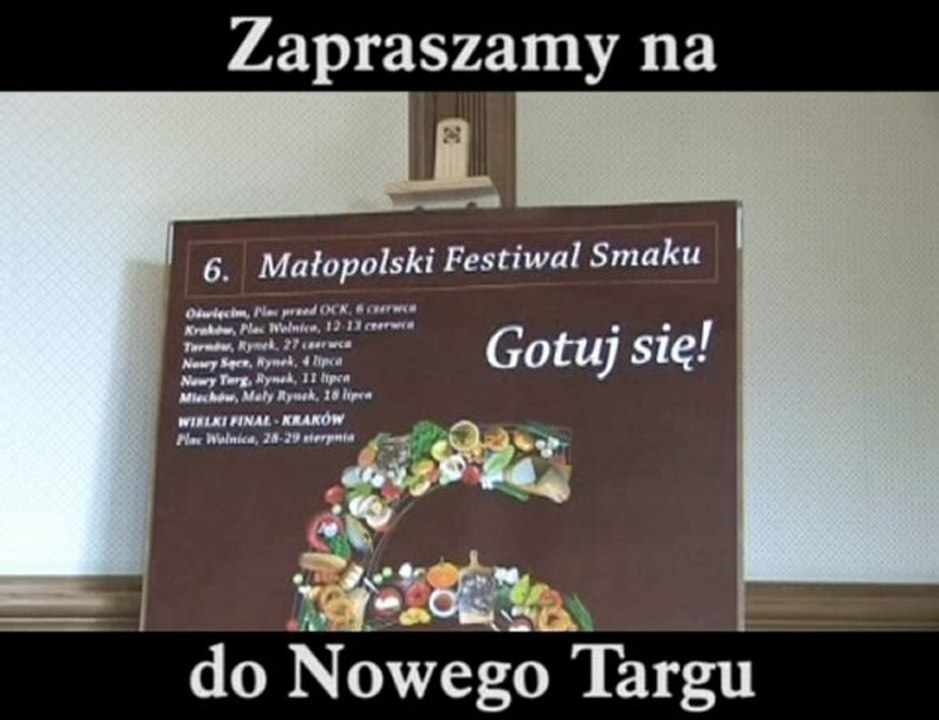 Konferencja prasowa - VI Małopolski Festiwal Smaku