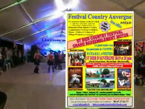 festival country St Dier d'Auvergne 2010 démo Eagle Dancer