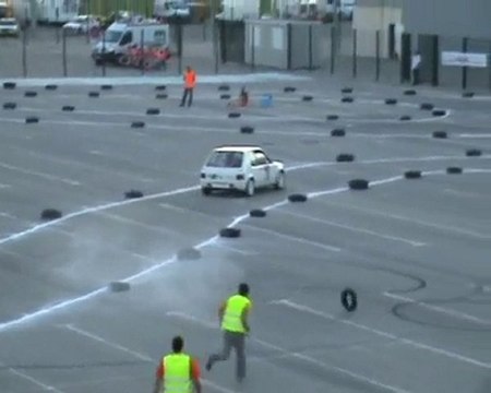 1 ère manche de course Slalom de Fos 2010