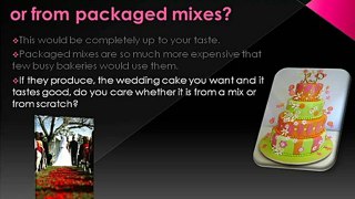 Mississauga Wedding Cakes - From Scratch or Mix?