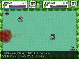 Pokémon Edición Reloaded - Luxray vs Donphan