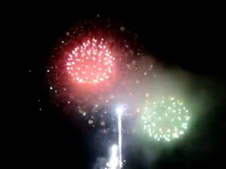 Feu d'artificice Valras j14 juillet 2010