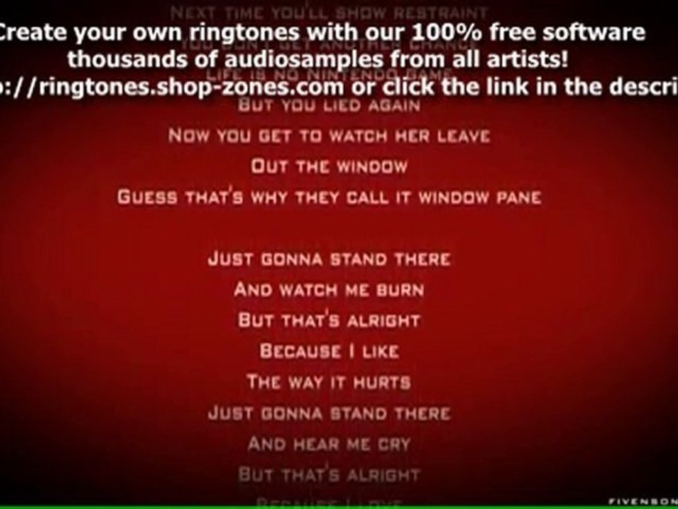 EMINEM FT RIHANNA - LOVE THE WAY YOU LIE SONG