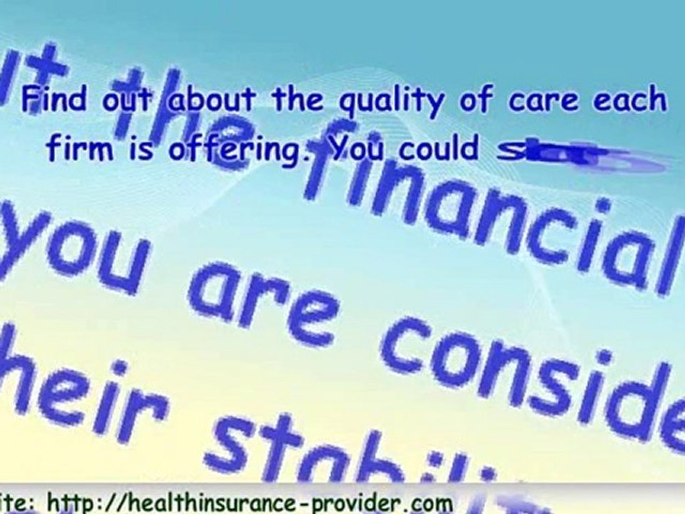 How to choose the right health insurance provider